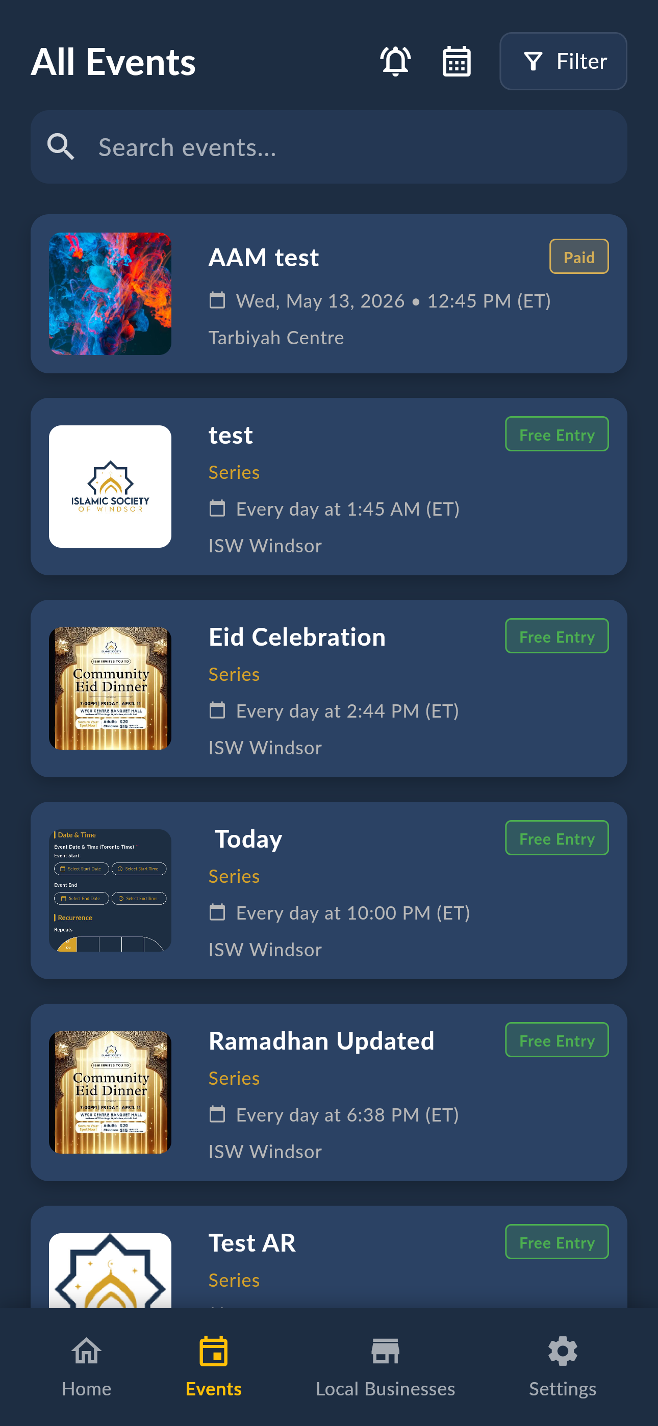 Umity Events